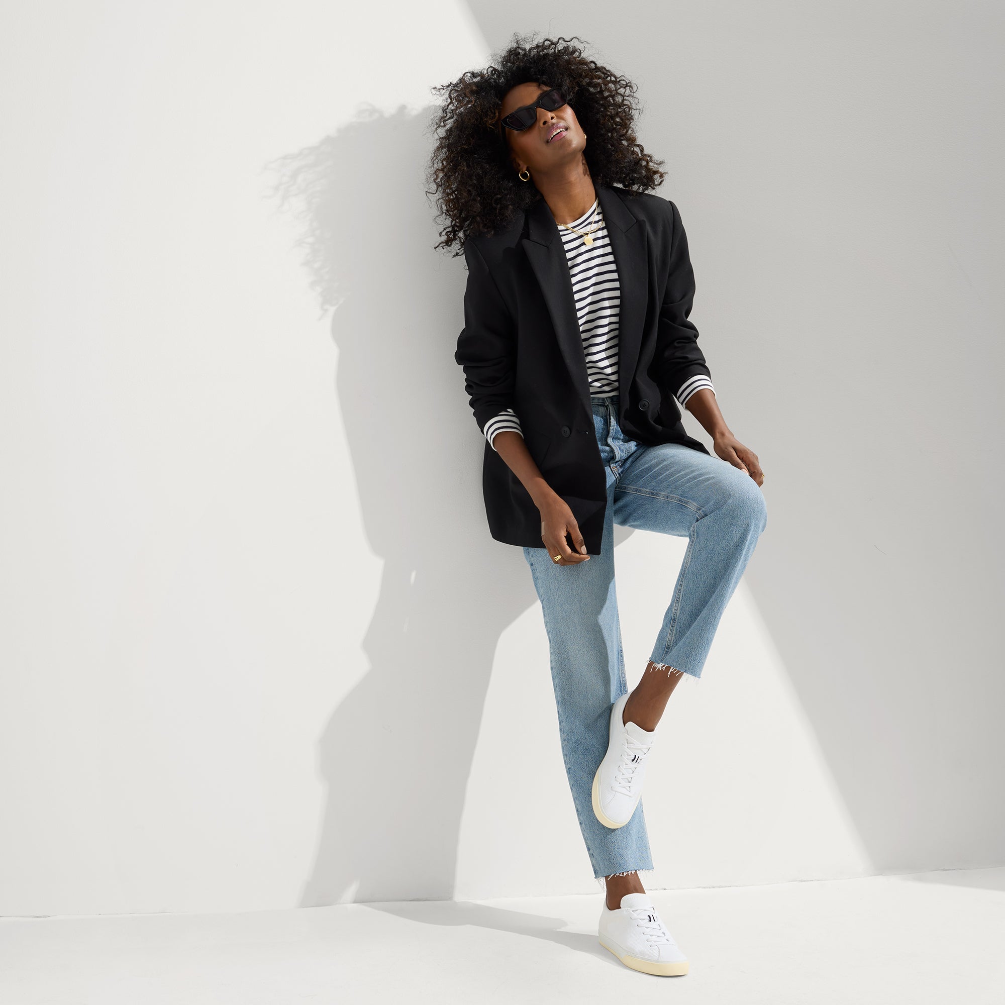 The Lace Up Sneaker - Bright White - Image 3