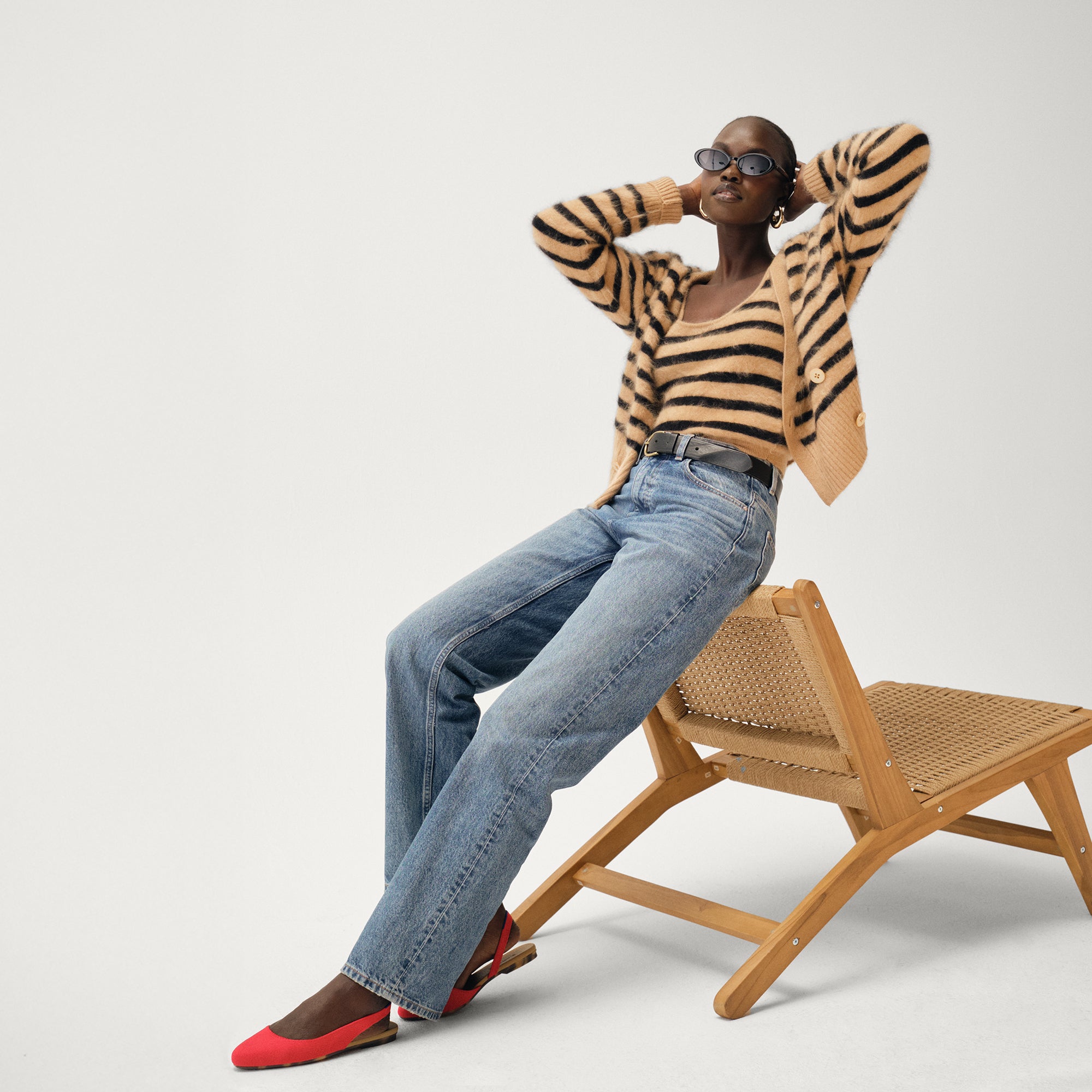 The Almond Slingback - Lollipop Red - Image 3