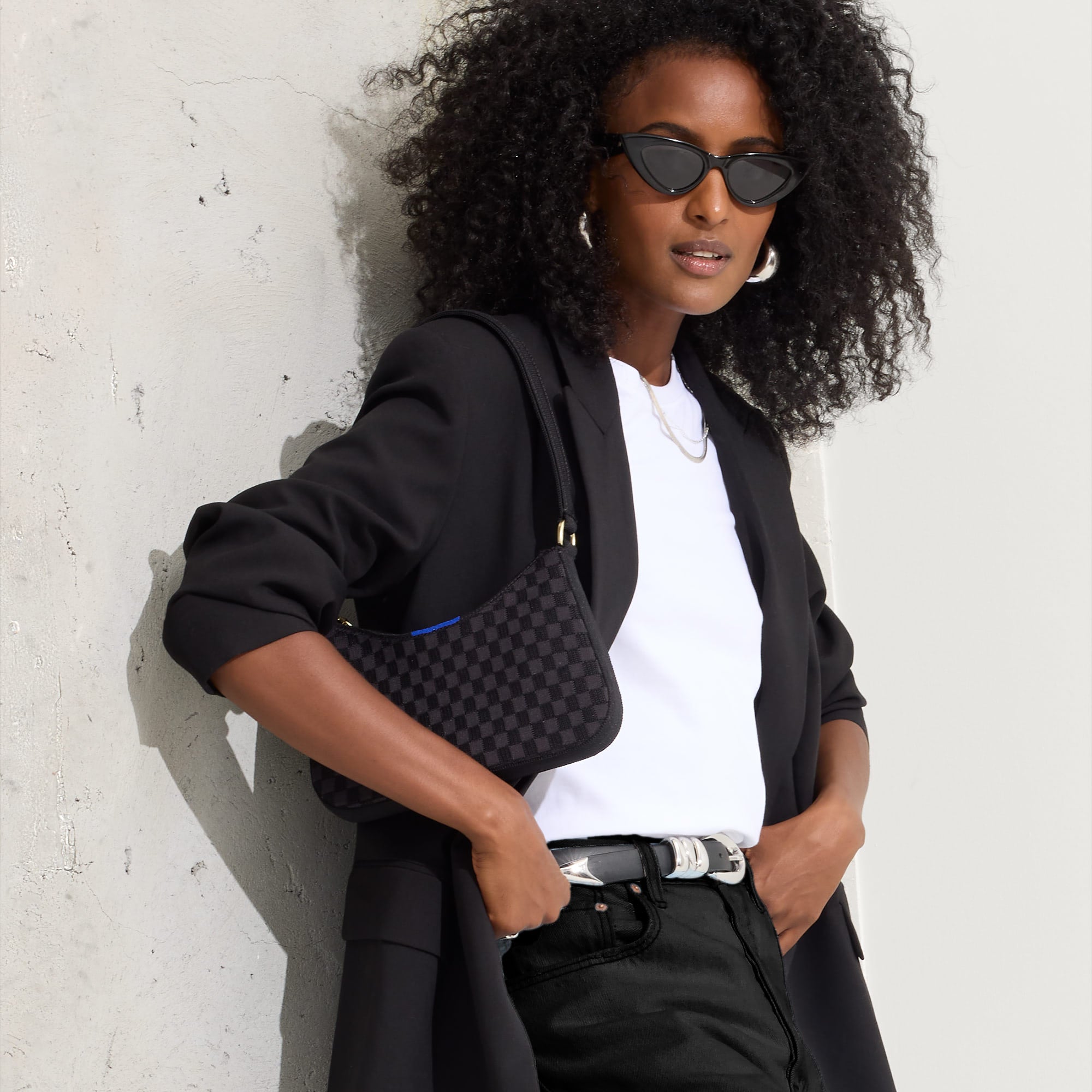 The Mini Shoulder Bag - Black Sand - Image 3