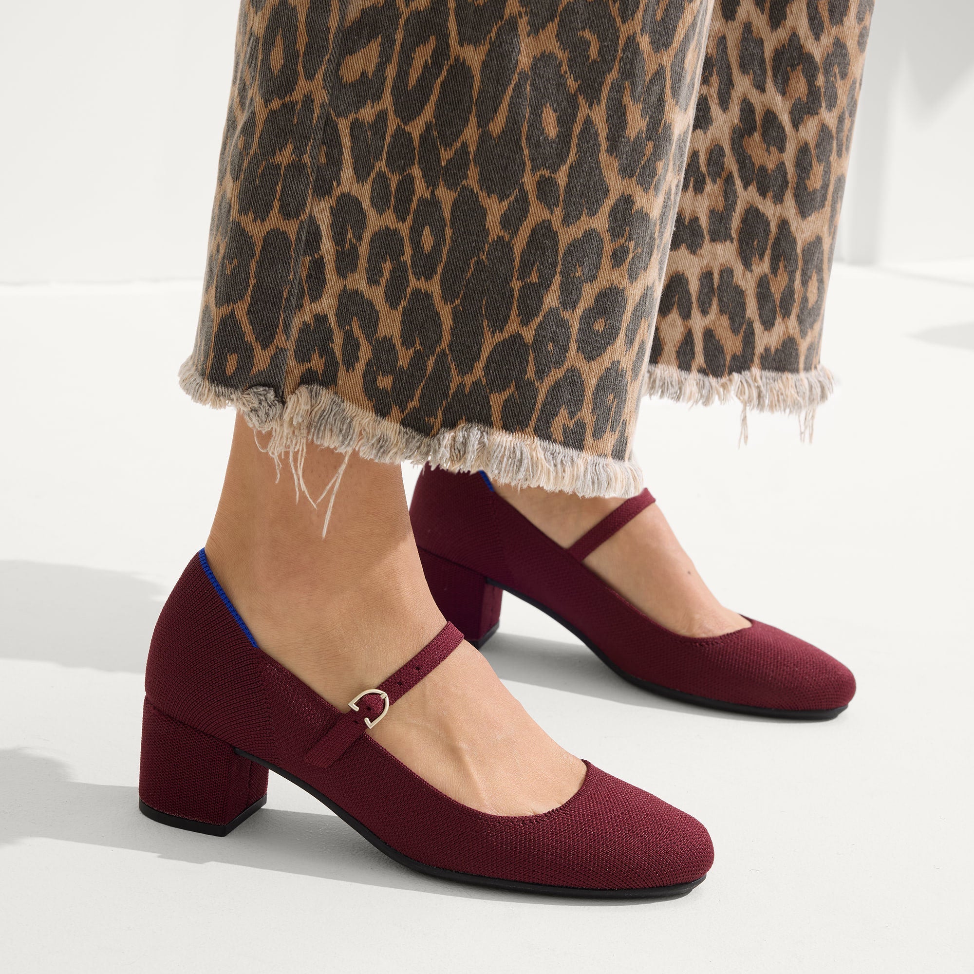 The Mary Jane Heel - Wine Red - Image 2