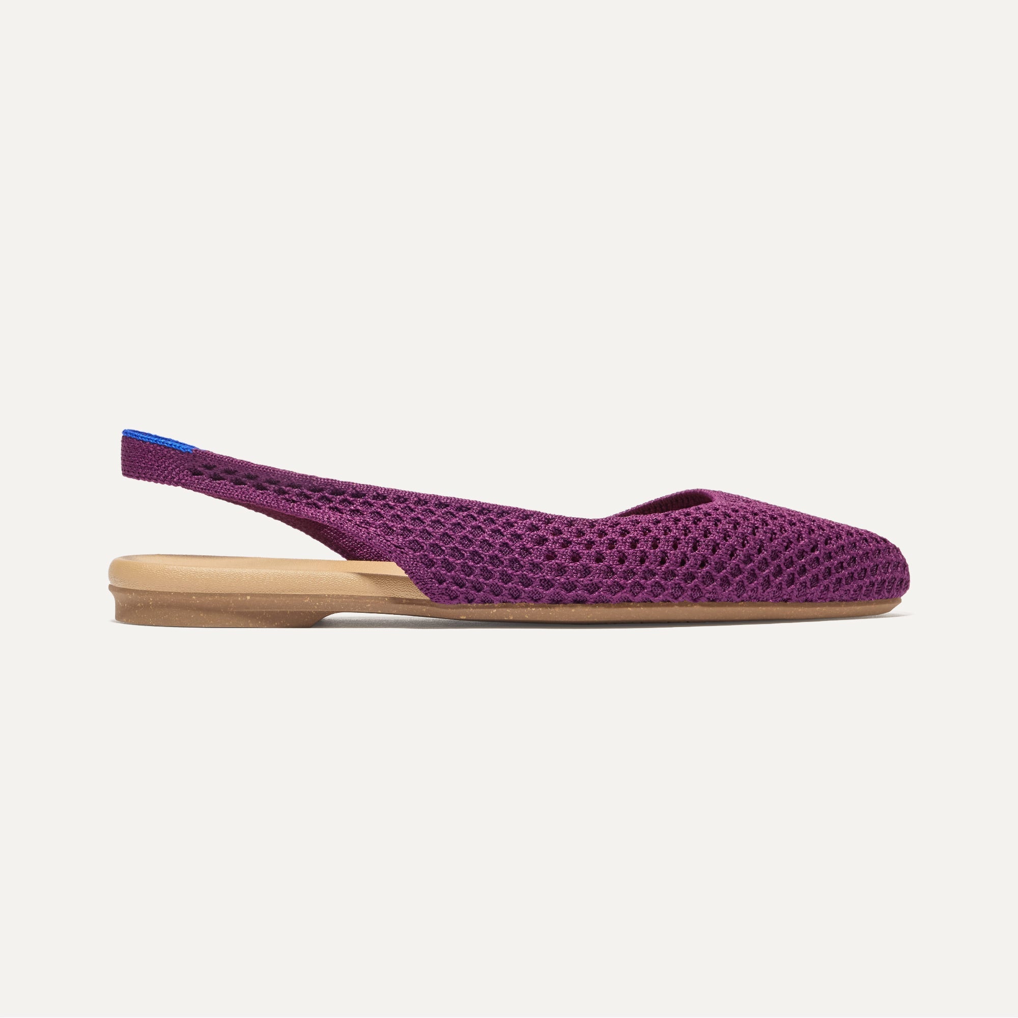 The Almond Slingback - Plum Mesh - Image 5