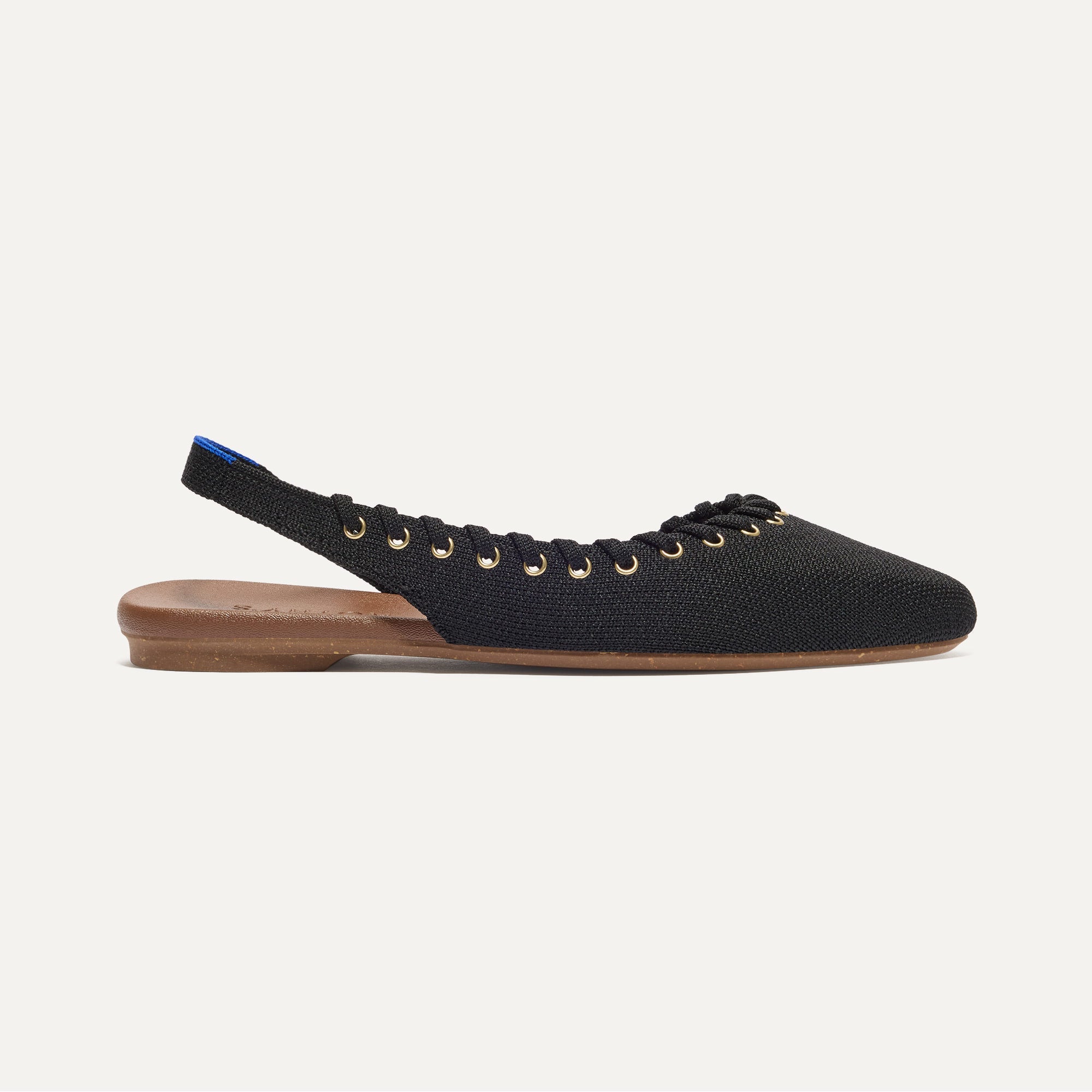 The Almond Slingback - Eyelet Black - Image 5