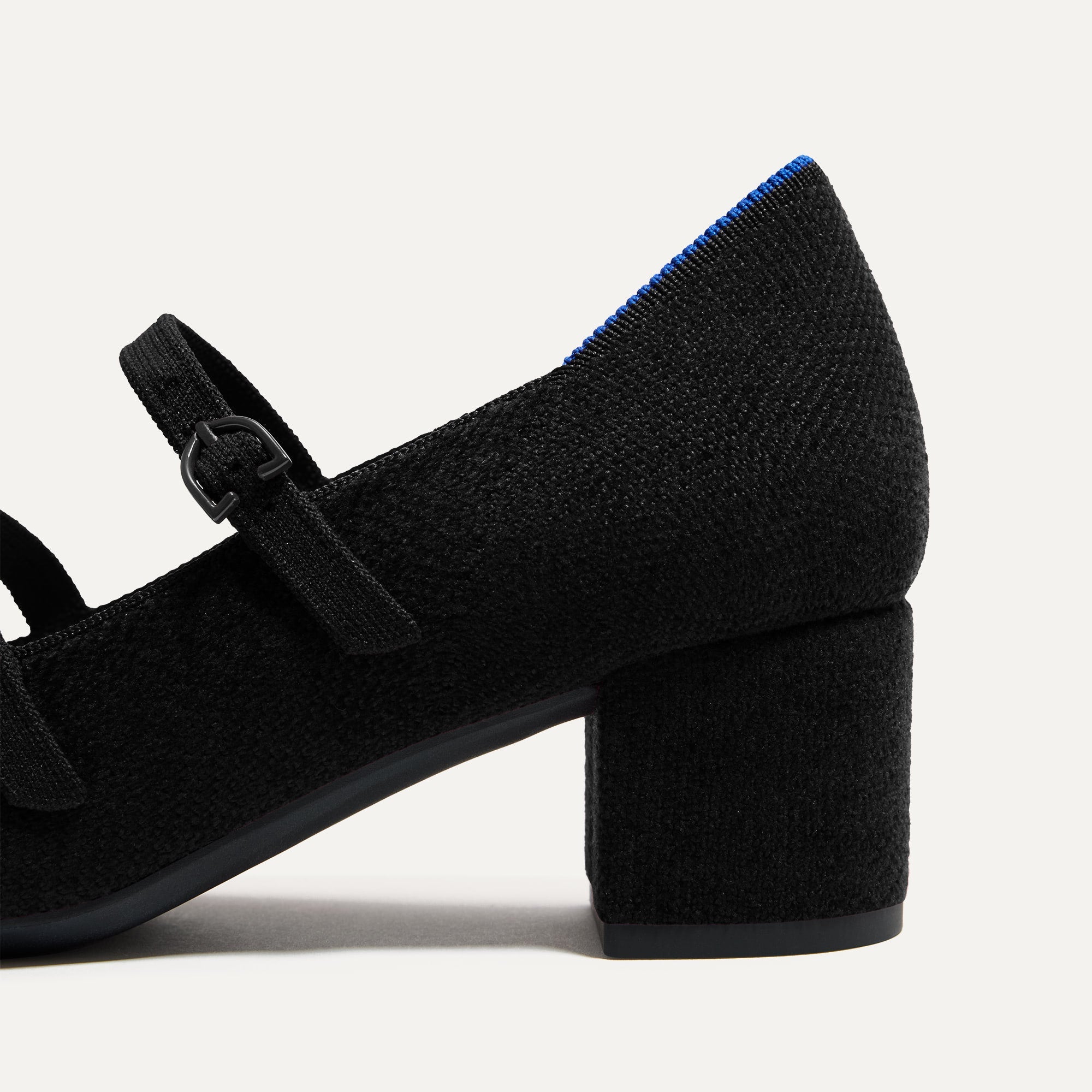 The ReVelvet? Double Buckle Mary Jane Heel - ReVelvet? Black - Image 7